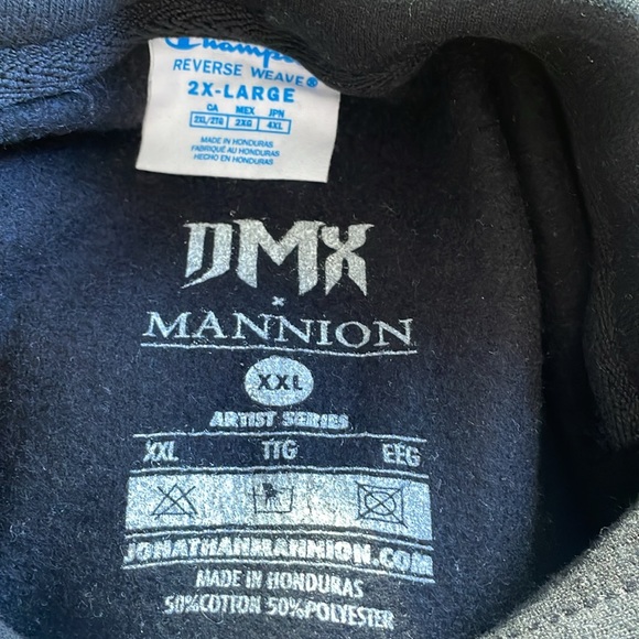 DMX x Jonathan Mannion Champion Hooded Sweatshirt - Picture 4 of 5